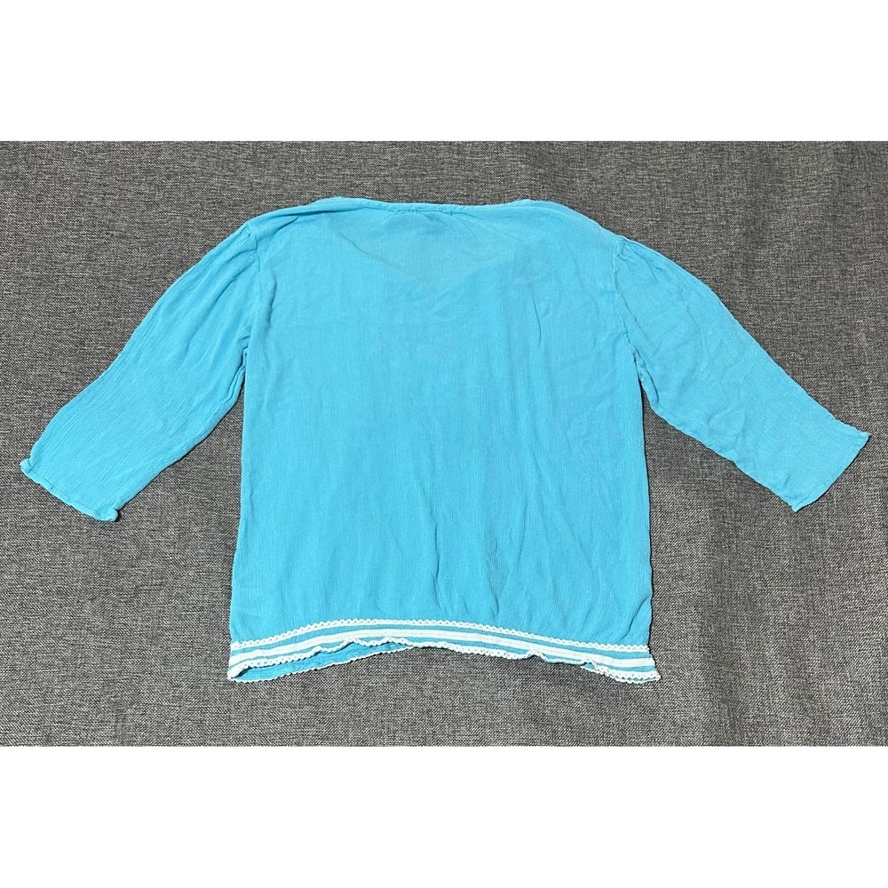 Hannah‎ Women's M Embroidered Tunic Blouse - Picture 9 of 9